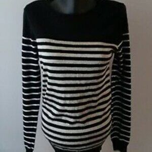 Energie Womens Sweater Small Black Gold Junior